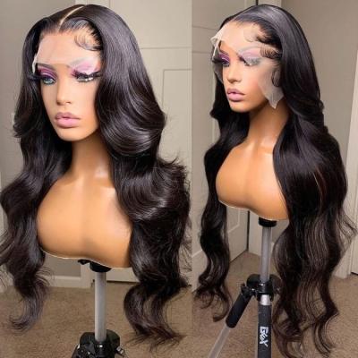 China Body Wave 100% Virgin Human Hair Cheap Price 13*4 Inch Brazilian Curly Lace Wigs 10-30 Virgin Hair for sale