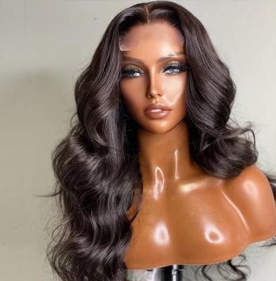 China Seller Wave 180% 250% Density Natural Lace Frontal Wig Pre-Plucked HD Transparent Wigs Swiss Virgin Hair Full Lace Wigs For Black Women for sale