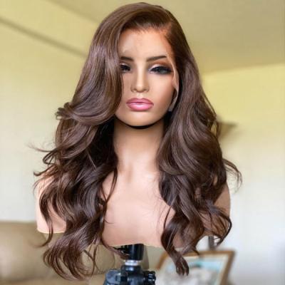 China Deep Lace Front Wigs , Cheap Closure 4*4 Wave 100 Human Hair Wig With Baby Hair for sale