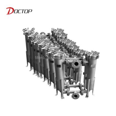 China A plurality of compact can be parallel bag filter housing industrial 1 micron filter housing water filter system for sale