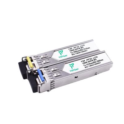 China FTTX STM-1 155M BIDI SFP Transceiver 20km Single Mode 1550nmn / 1310nm LC DDM for sale