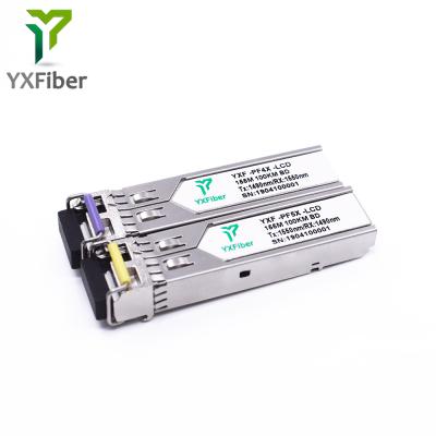 China FTTX 155M BIDI 100km 1490nm/1550nmn LC/SC Connector SFP Module for sale