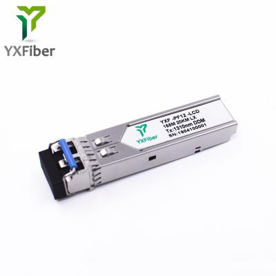 China FTTX 155M Duplex 20km 1310nm LC Connector DDM Optical Fiber 100Base-FX SFP for sale