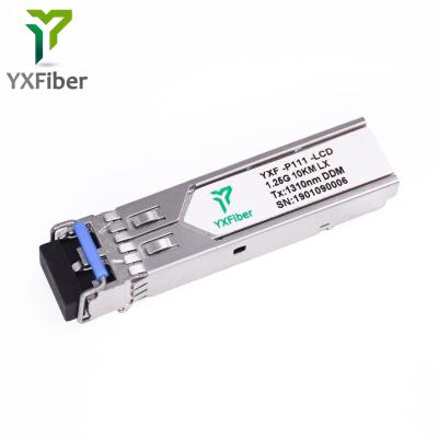 China FTTX 1.25G Duplex 10km 1310nm LC Connector 1000BASE-LX / Left Hand SFP Transceiver GLC-LH-SMD 1.25G 10km SFP Optical Module for sale