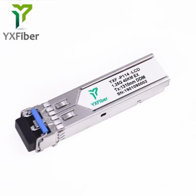 China FTTX 1.25G Duplex 40km 1310nm LC Connector GLC-EX-SMD 1.25G SFP Module for sale