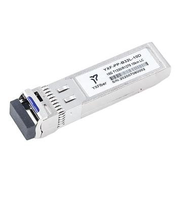 China FTTH FTTB FTTX LC Network SM 1330/1270nm 10km BIDI 10G SFP+ Module Optical Transceiver for sale