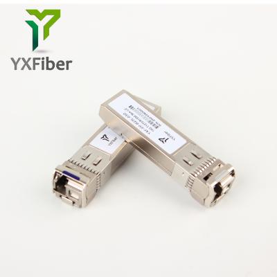 China WDM Simplex Module FTTX 10G SFP+ BIDI 3km 1270nm/1330nm LC Connector Optical SFP 3KM SMF BIDI SFP Transceiver for sale