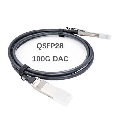 China IDC 100G QSFP28 DAC Passive Direct Attach Copper Twinax 1m 2m 3m 4m 5m Cable QSFP28 to 100G QSFP28 DAC for sale