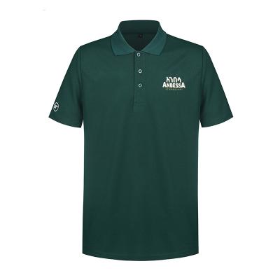 China Custom Anti-wrinkle Uniform Mens Cotton Polyester Golf Shirt for sale