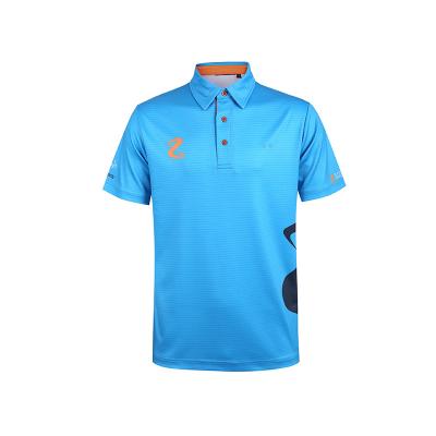 China Breathable Anti-wrinkle Polyester Spandex Quick Dry Polo Shirts for sale