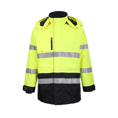 China Waterproof Work Wear 100% Polyester Filling Custom Logo Mens Stripper Jacket With Hood for sale