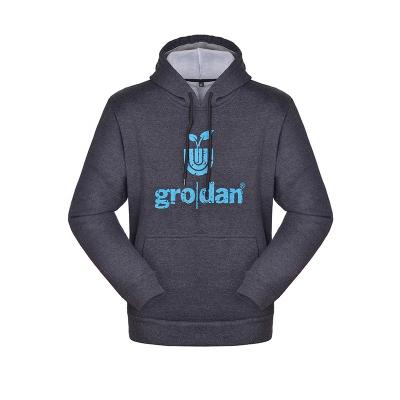 China Anti-wrinkle thick OEM printing logo pullover with hood cotton polyester unisex hoodies for sale