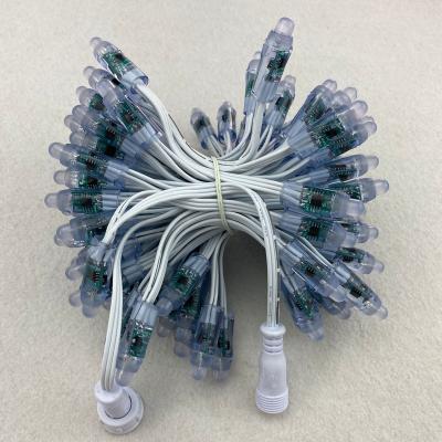 China Theme Park Christmas Tree Lights String Light WS2811 Led 12mm 5V 12mm IP68 Led Pixel Light Module 50pcs/string for sale