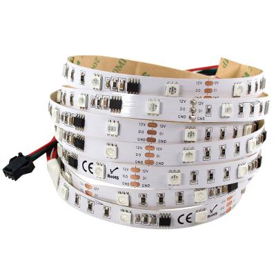 China Theme Park Pixel LED Strip Light RGB Programmable Magic Accessible Strip RGBW 5V 12V 24V WS2811 WS2812B UCS1903 SK6812 for sale