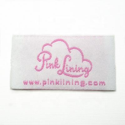 China Sustainable Custom Free Samples Brand Logo Woven Clothing Labels For Kids for sale