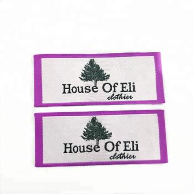 China Viable Free Samples Sew In Clothing Labels Cheap Custom Woven Labels for sale