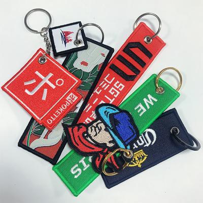 China Promotion Souvenir Gifts Key Chain / Custom Embroidered Key Tag / Key Rings for sale