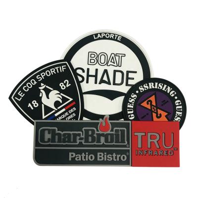 China Viable High Quality Custom Rubber Badges, Embossed PVC Logo Patch for sale