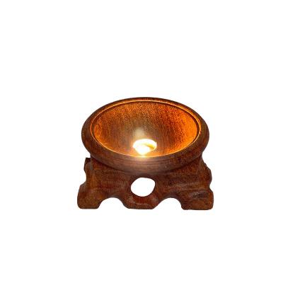 China USB Light Stand LED Light Stand Wooden Diffuser Modern Filling Rosewood Lighting Plug-in Base for sale