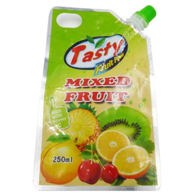 China Liquid packaging bag Self-supporting plastic bag customized printing with plastic suction nozzle for sale