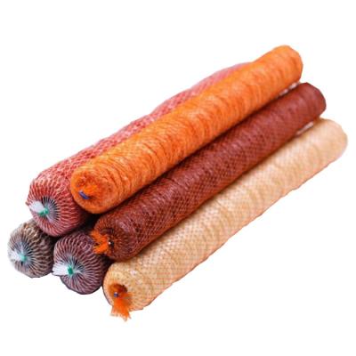 China Printed Stick Type Shirred Plastic Sausage Casings For Sausages for sale