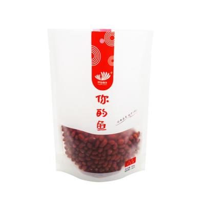 China ISO SGS Food Packaging Materials Biodegradable Stand Up Pouch With Window for sale