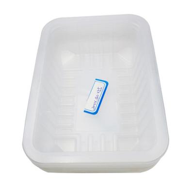 China Rectangle PP PET Fresh Meat Disposable Food Trays Heat Sealing High Barrier for sale