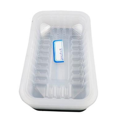 China Body Fitted Vacuum Formed Plastic Trays 130mm*240mm Disposable Food Platters for sale