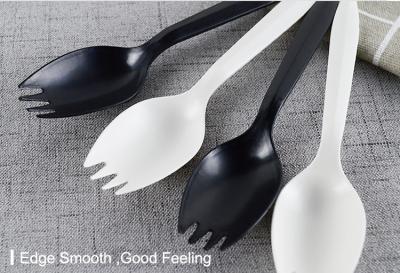 China 100% Compostable Disposable Plastic Cutlery PLA Plastic Spoon Fork for sale