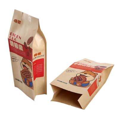 China Doy Pack Food Packaging Bags Waterproof Kraft Paper Stand Up Ziplock Pouch for sale