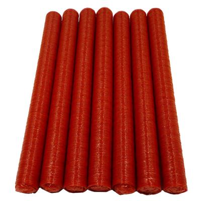 China Red Colour High Permeable Smoky Cellulose Casing Vegan Sausage Casing for sale