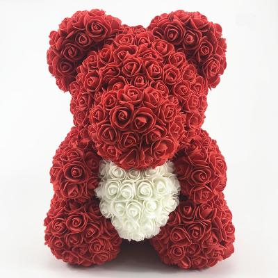 China Wholesale 2020 Widely Used Rose Bear 2020 Christmas Gift Valentine's Day Gift 60cm Foam Rose Bear for sale