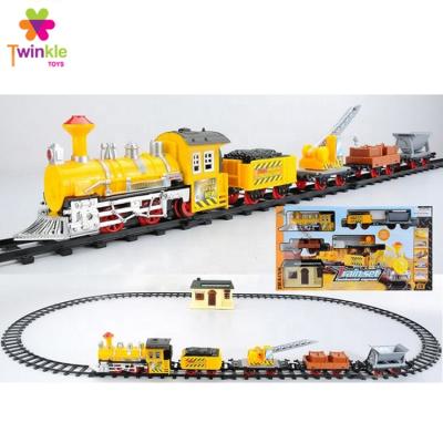 China Plastic Slot Toy Bo Toy Train With Light Music Electric Train Set for sale