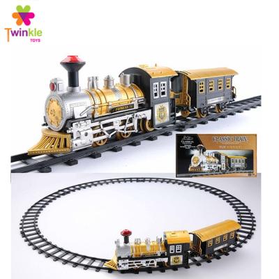 China Classic Slot Toy Carryover Toy Train With Light Electric Music Toy Train Sets for sale