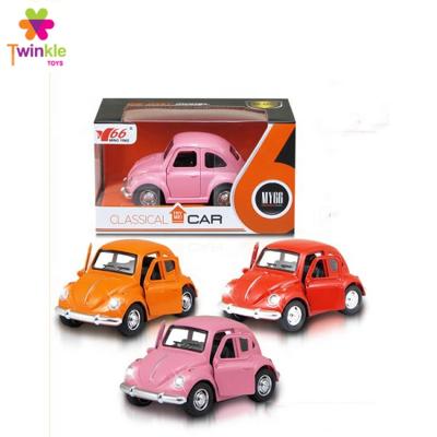 China Toy Mini Diecast Die Cast Car Model With Music Light And Metal Classic Car Toys for sale