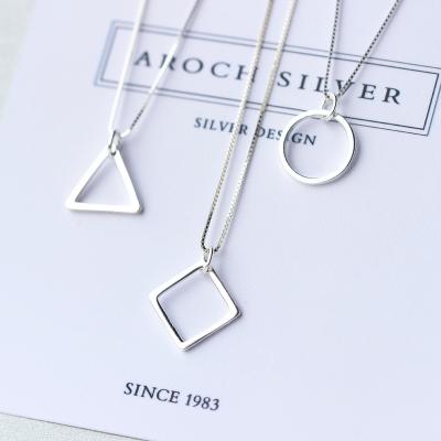 China TRENDY Minimalist Design Geometric Shapes Plating Pending Platinum For Necklace Delicacy Pendant&Charm Ewelry Stores Trendy Jewelry for sale