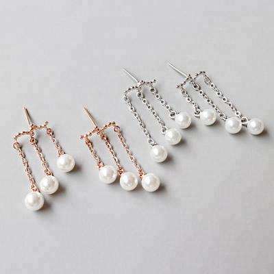 China 2018 New Trendy Lines Fashion 3 Long Tassel Earrings For Women Elegant Wholesale 925 Sterling Silver Earrings Fine Jewelry for sale