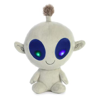 China Hot Selling Plush Custom Design Doll Light Up White Alien Plush Toy for sale