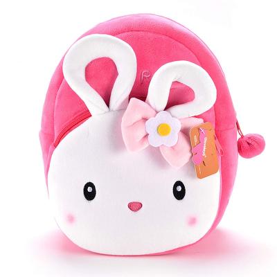 China Soft Plush Backpack Cardboard Fashion Mini Pink Bunny Rabbit Handbags Plush Backpack Toy for sale