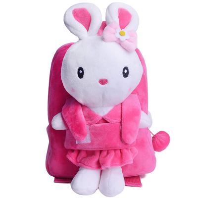 China Cute Rabbit Stuffed Plush Backpack Soft Stuffed Kids Toys Backpack for sale