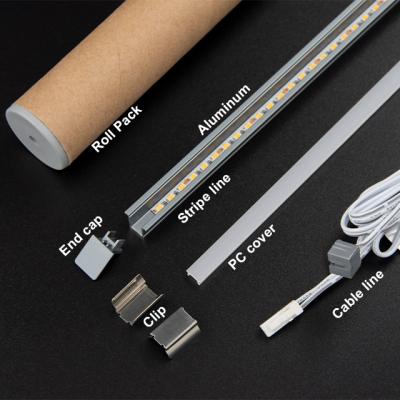 China Modern Aluminum Profiles Kitchen Under Cabinet Recessed Recessed Linear Track Mini Linear Slim Light Through Linkable for sale