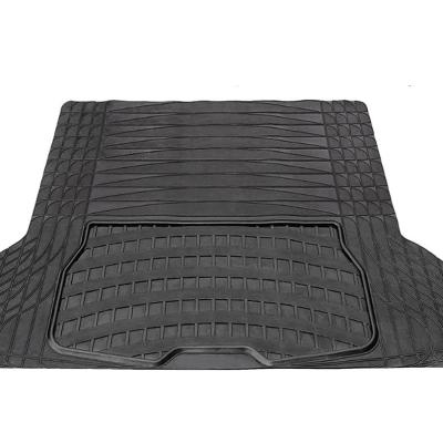 China Brief & Single Color Hot Sale Products Universal Car Floor Trunk All Weather Anti-fouling Black Mat for sale