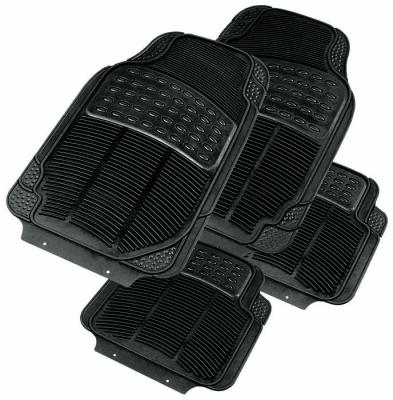 China Business Autop Non-slip All Season Car Floor Mats Flexible Rubber Black for sale