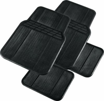 China Business Autop Non Slip All Season Car Floor Mat PVC / Rubber Black for sale