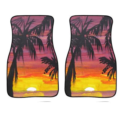 China Luxury Custom Stylish Dustproof Full Foot Floor Mats Set 3D Printing Sublimation Car Mat for sale