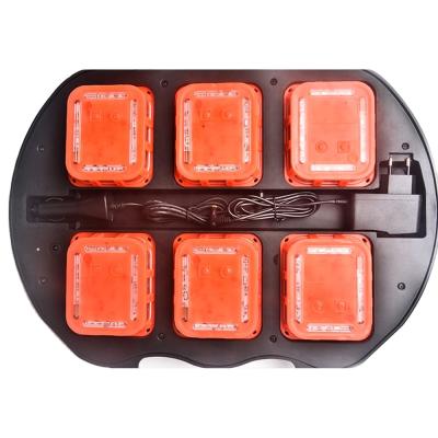 China Newest 6 Pack PC Rechargeable Traffic Warning Light Emergency LED Square Road Flares Syncable for sale