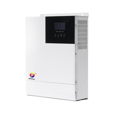 China 3KW DC 220V 230V AC 60Hz MPPT 60A All High Frequency 3KVA PV 100V 24V In One Off-Grid Hybrid Inverter 378*280*103mm for sale