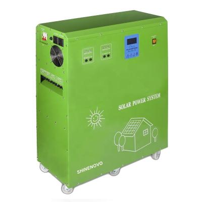 China Home 3 KW Off Grid Solar Power System Intelligent Generation Off Grid Portable Home Solar Power System With Lithium Battery for sale