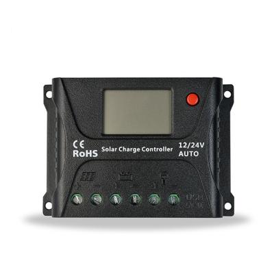 China Solar System Controller 12v/24v 50a Pwm Smart Manual Solar Hybrid Charge Controller for sale