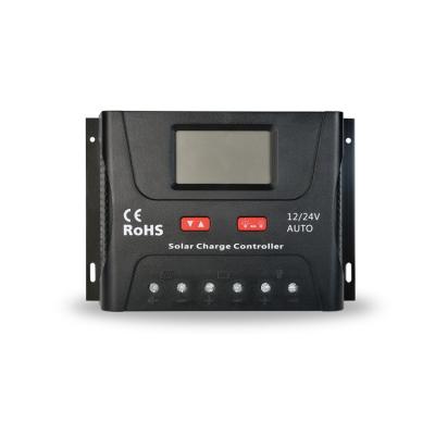 China New 40A 12V/24V Home Manual High Quality Pwm Solar Charge Controller for sale